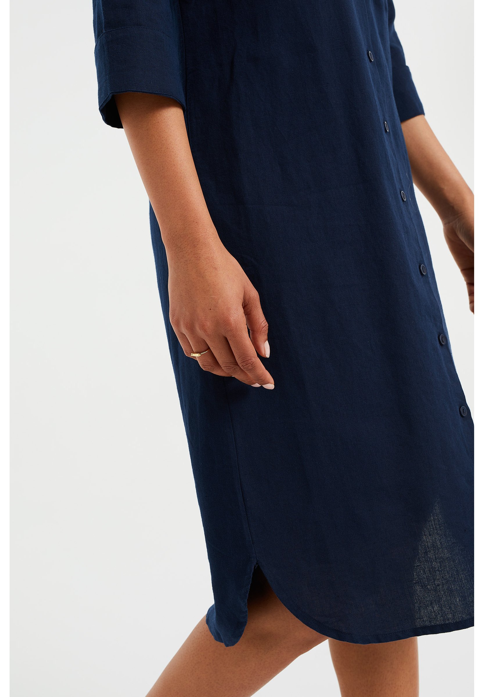 WE Fashion Vestido camisero - dark blue/azul marino - Zalando.es
