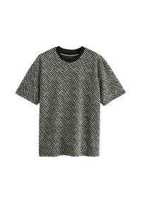 Next GEO PATTERN  - REGULAR FIT - Printtipaita - black white