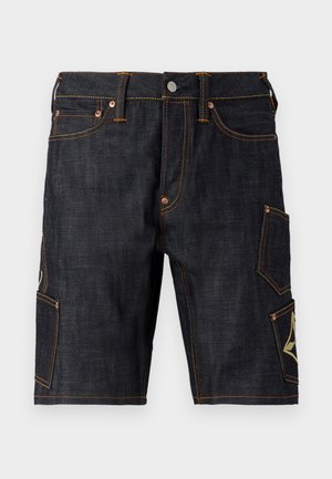 Evisu MULTI POCKET WITH BROCADE PATCH - Denim shorts - indigo