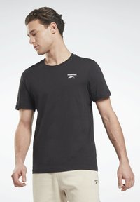 Reebok - IDENTITY SMALL LOGO TEE - T-shirt basic - black Immagine in miniatura 1