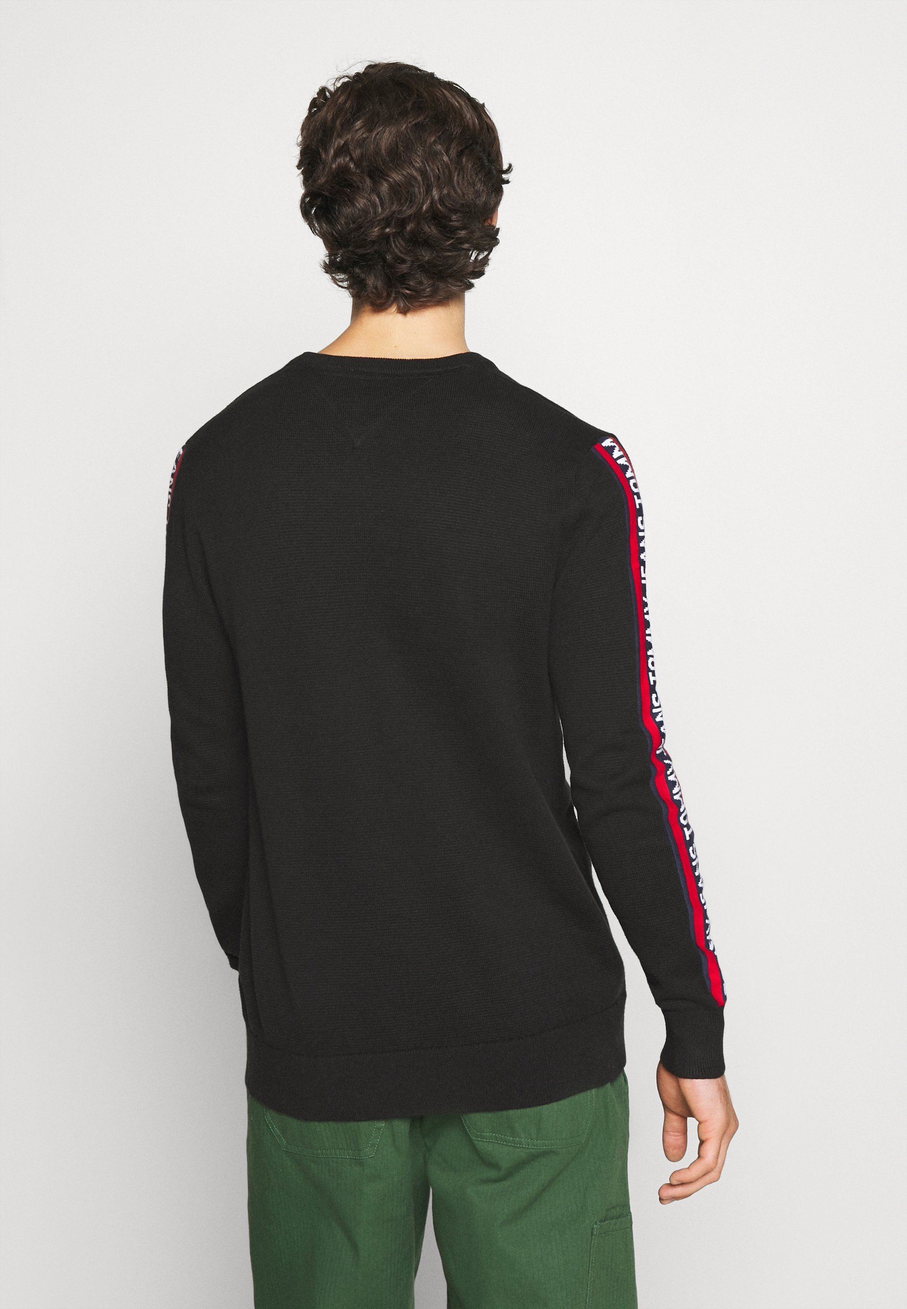 tommy knit tjm signature navy multi