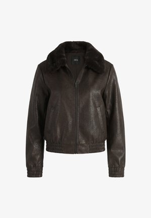 zero, Kunstlederjacke - black coffee