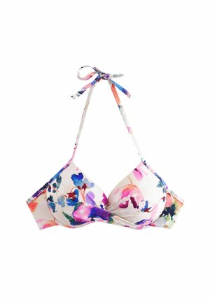 PLUNGE STANDARD - Bikini-Top - white floral