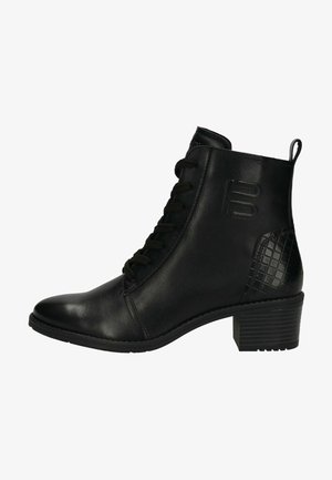 Lace-up ankle boots - schwarz