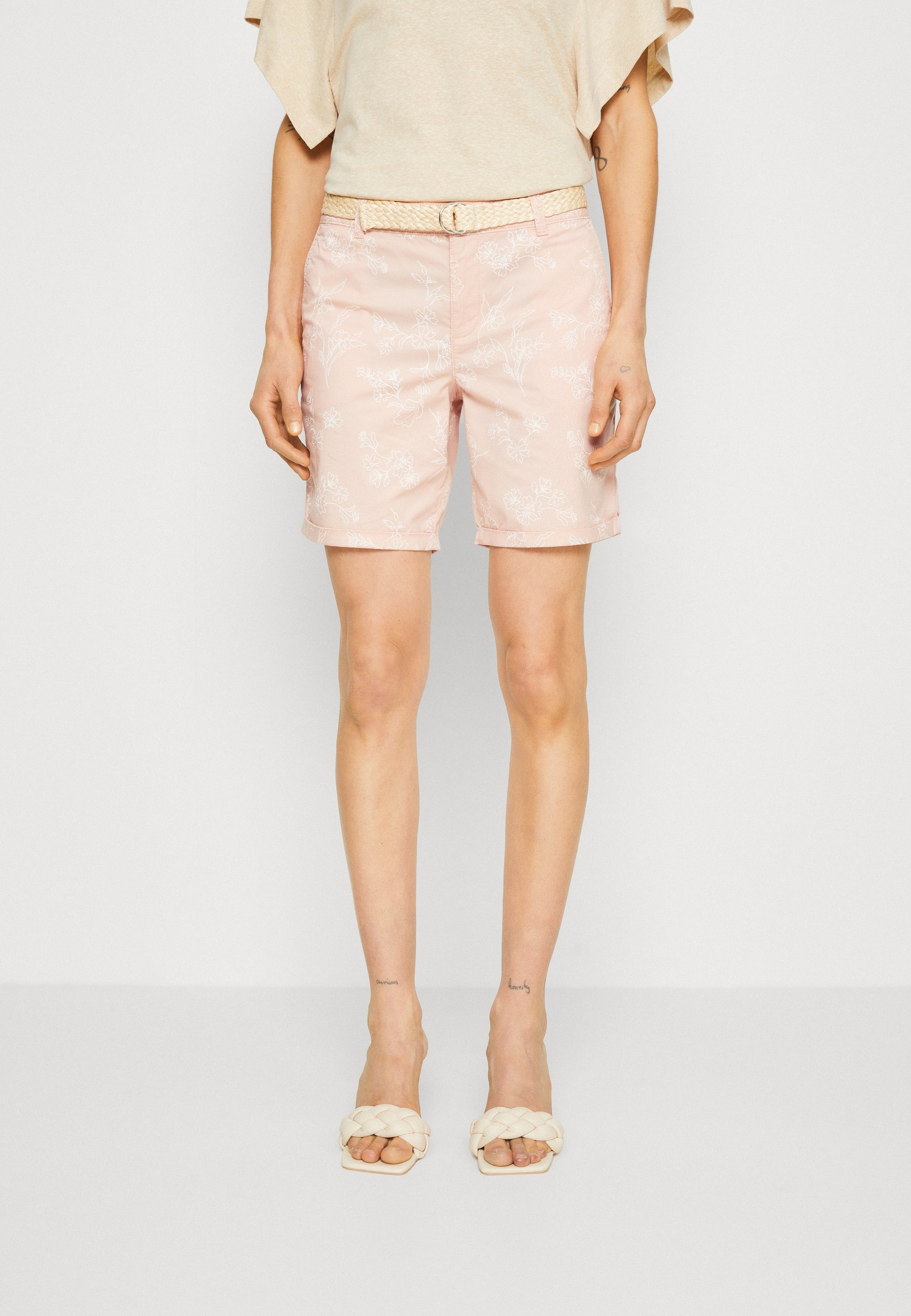 Zaraffah Printed Pastel Pink Short main image 1