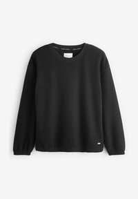 Next COSY WAFFLE LONG SLEEVE - SET - Komplet pidžame - black
