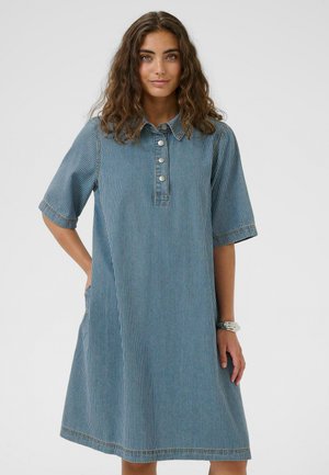 CUAYNA SS - Day dress - blue white stripe