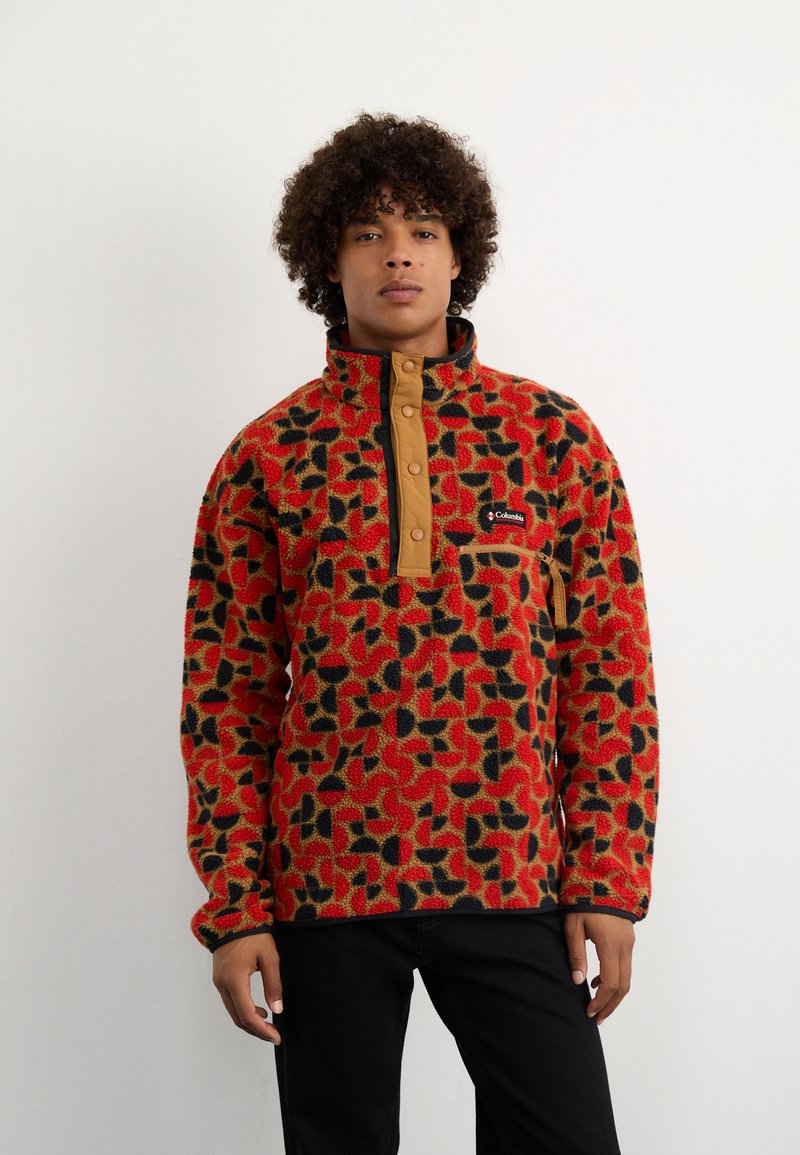 Columbia HELVETIA™ PRINTED HALF SNAP - Fleecová mikina - sail red
