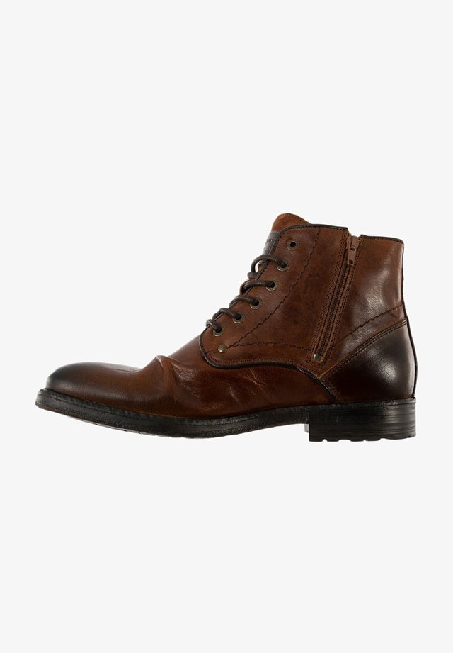 Bottines à lacets - marron
