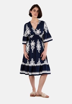 Apricot Day dress - navy