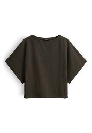 OPUS, OVERSIZED SOFT STRUCTURE - T-shirt basique - deep green