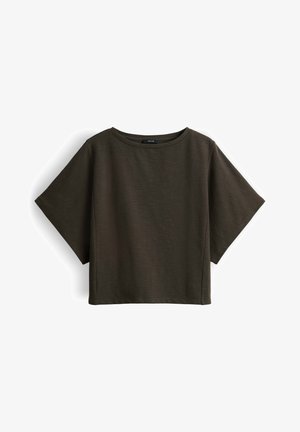 OPUS, OVERSIZED SOFT STRUCTURE - T-shirt basique - deep green