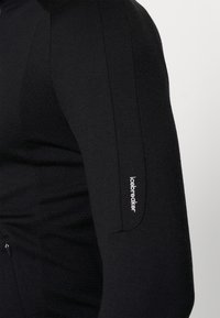 icebreaker MERINO QUANTUM ZONEKNITZIP HOODIE - Mikina na zip - BLACK