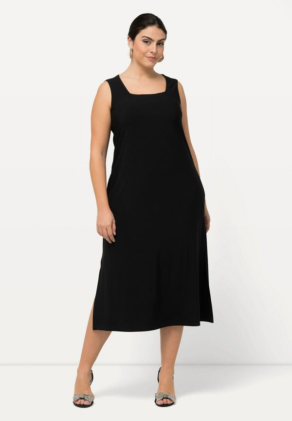 A-LINIE CARREE-AUSSCHNITT ÄRMELLOS - Jerseykleid