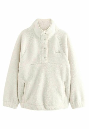 BORG HALF ZIP - Pulover din fleece - ecru
