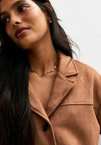 New Look BUTTON UP - Imitatieleren jas - tan