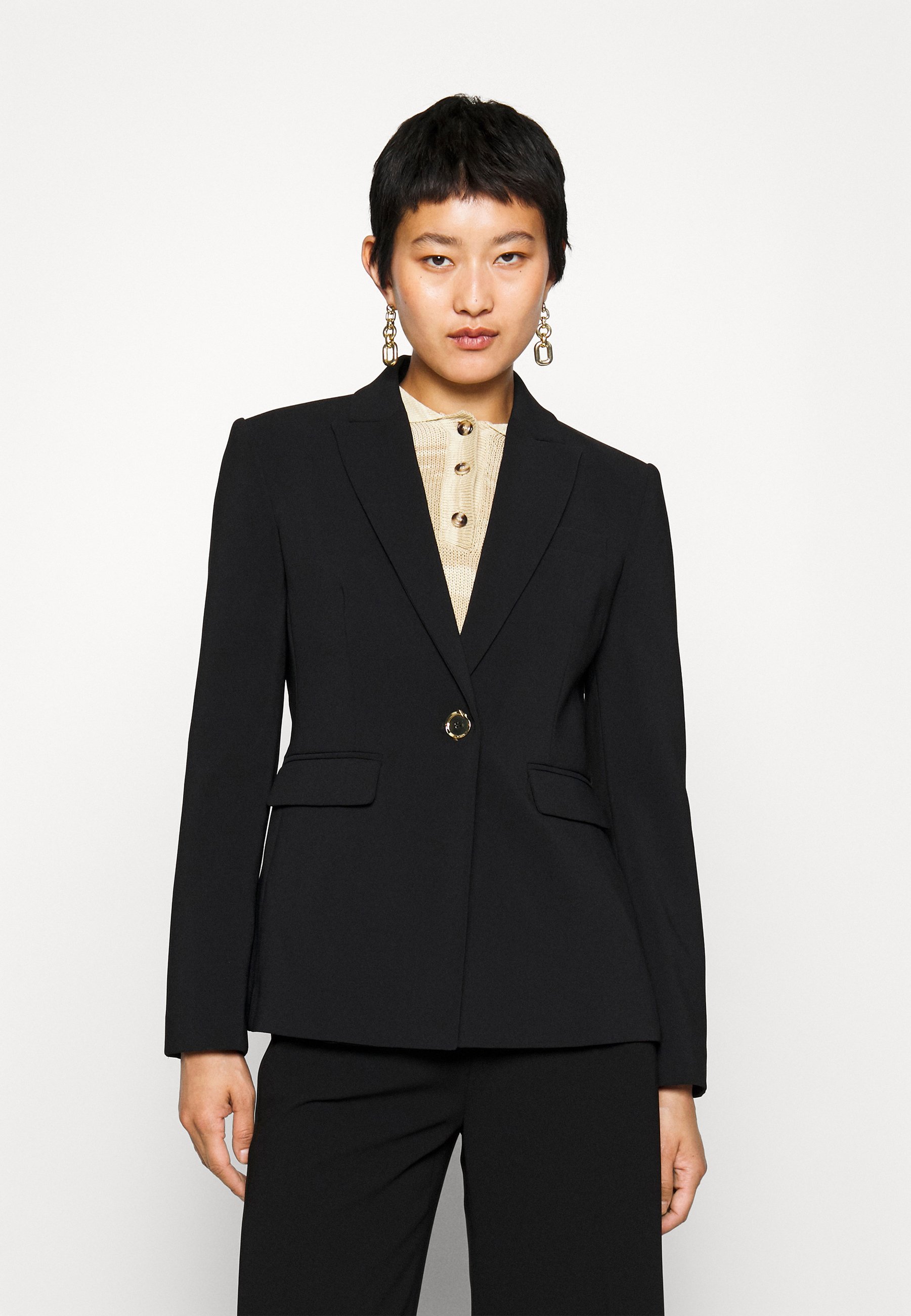 Outlet Store Blazers De Negocios Negro Para Mujeres Blazers