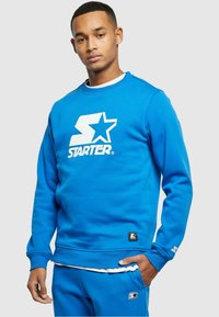 Starter LOGO CREWNECK - Sweatshirt - blue