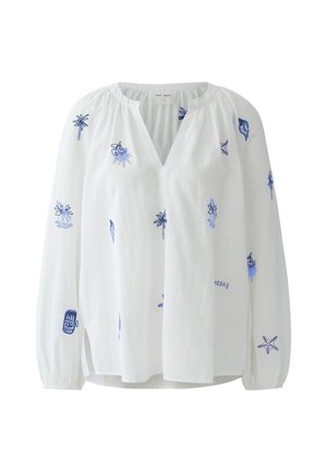 Oui, TUNIKA - Blouse - white blue