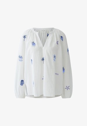 Oui, TUNIKA - Blouse - white blue