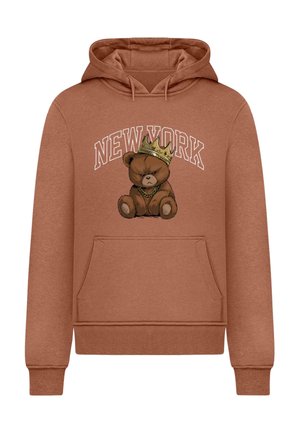Mister Tee, NY CROWNED BEAR HOODY - Kapuutsiga pusa - bark