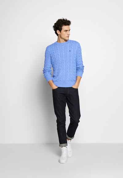 Polo Ralph Lauren CABLE KNIT COTTON JUMPER - Jumper - heathe