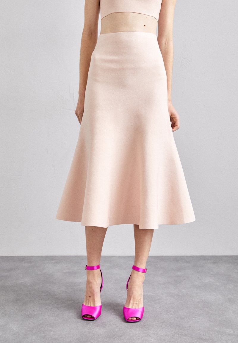 Victoria Beckham FIT AND FLARE SKIRT - A-line skirt - peach/orange  