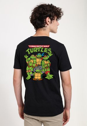 Henry Tiger TEENAGE MUTANT NINJA TURTLES TURTLE GROUP - Triko s potiskem - black