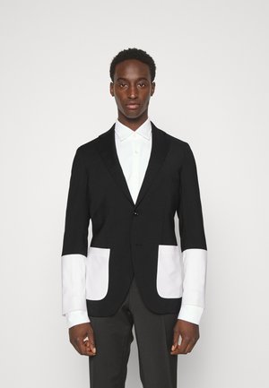 TWO COLOURS - Blazer jacket - black/ivory