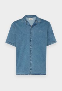LOOSE FIT SHORT SLEEVE DENIM  - Camicia - light blue washed