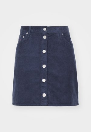 Tommy Jeans WASHED MOM SKIRT - Mini suknja - dark night navy