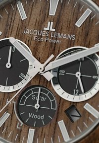 Jacques Lemans LITHIUM-IONEN AKKU - Chronograph - hellbraun, silber