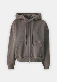 SAVA HOODIE  - Majica s kapuljačom i patentnim zatvaračem - chocolate torte