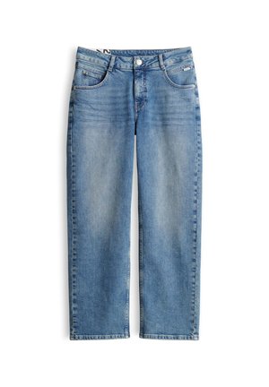 OPUS, MID RISE STRAIGHT FIT - Straight leg jeans - mid blue