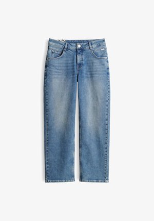OPUS, MID RISE STRAIGHT FIT - Straight leg jeans - mid blue