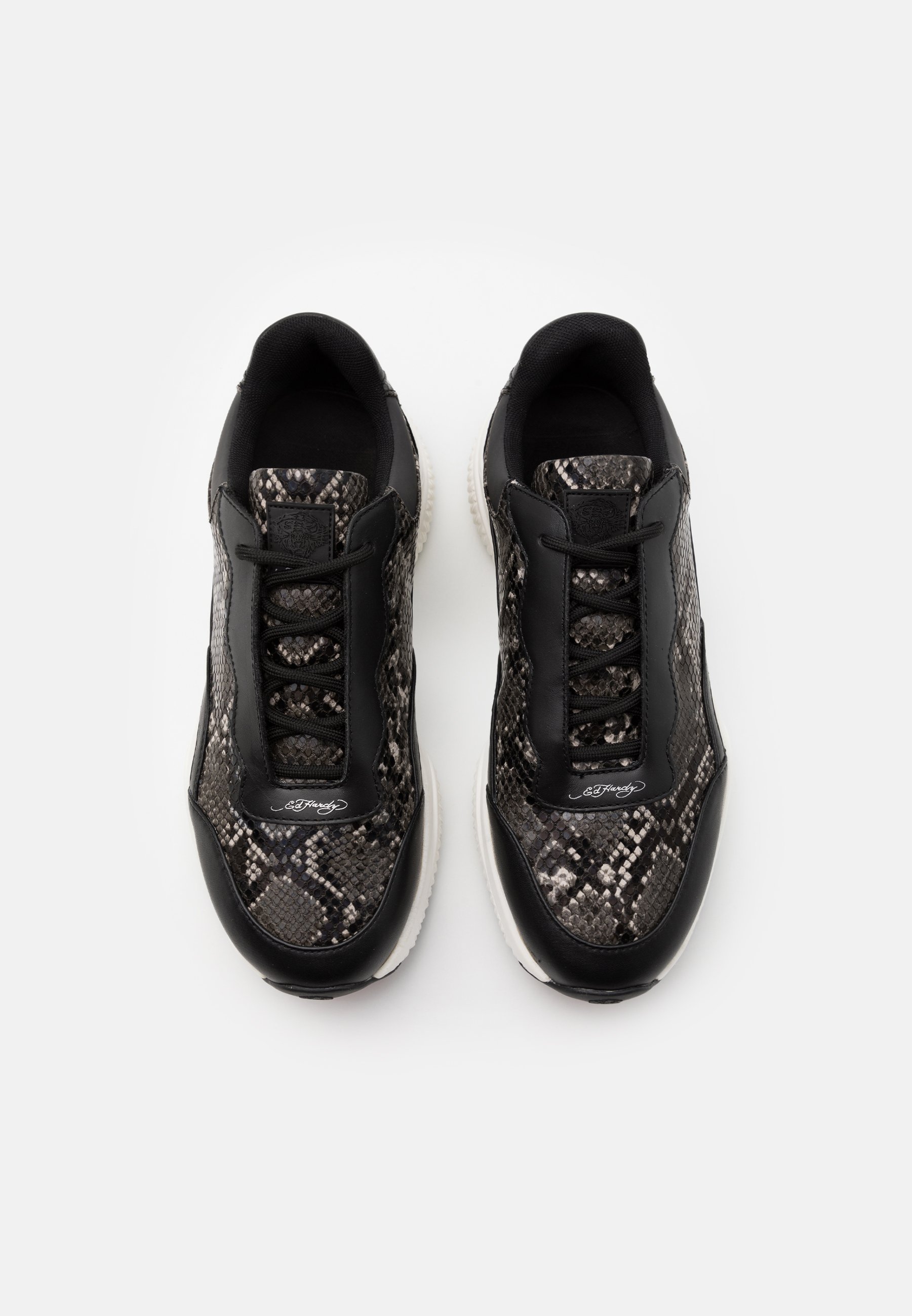 Ed Hardy INSERT RUNNER Joggesko blackwhitesvart Ed Hardy RACER Joggesko black Zalando.no