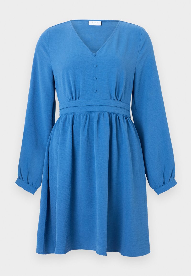 Vila Jerseyjurk blauw Vila Jerseyjurk blauw