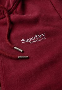 Superdry & Co ESSENTIAL LOGO HOODIE - Sudadera con cremallera - rich burgundy