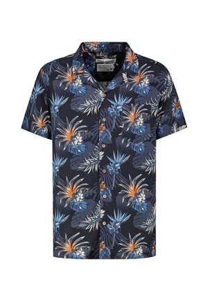 KURZARM  - Shirt - blau