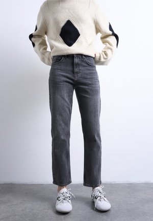 KARLA - Ravne kavbojke - black denim