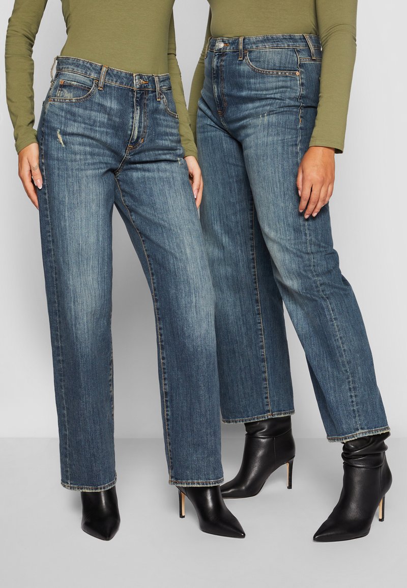 Guess HIGH RISE BOYFRIEND Jeans relaxed fit waterton blue/mørkeblå