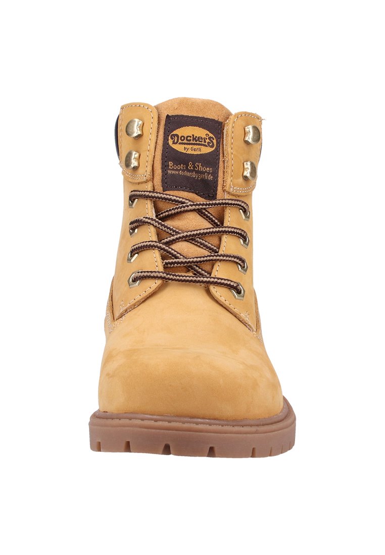 Herren Schnürboots | Dockers by Gerli Schnürstiefelette golden tan/gelb - MQ18449 Herren Schnürboots | Dockers by Gerli Schnürstiefelette golden tan/gelb - MQ18449