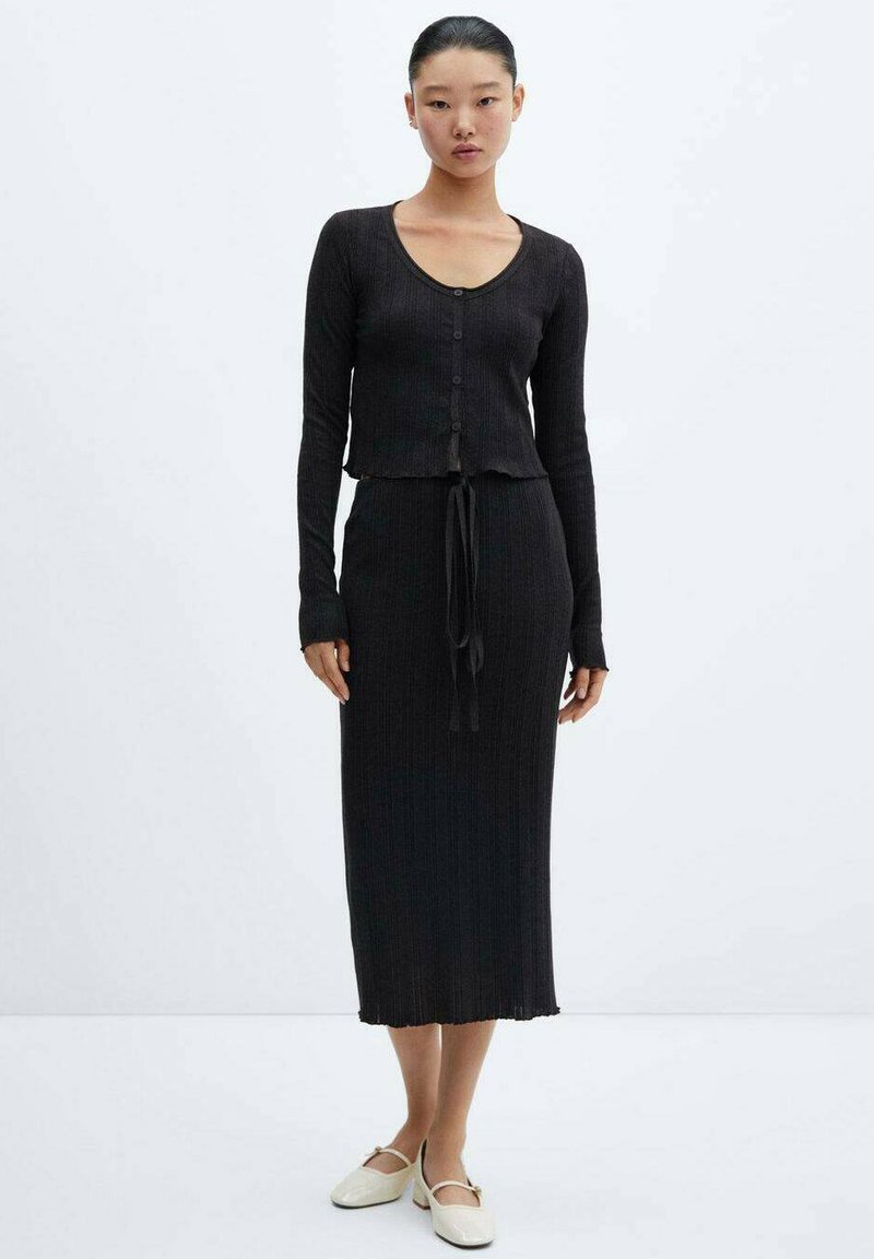 Mango Kokerrok antraciet