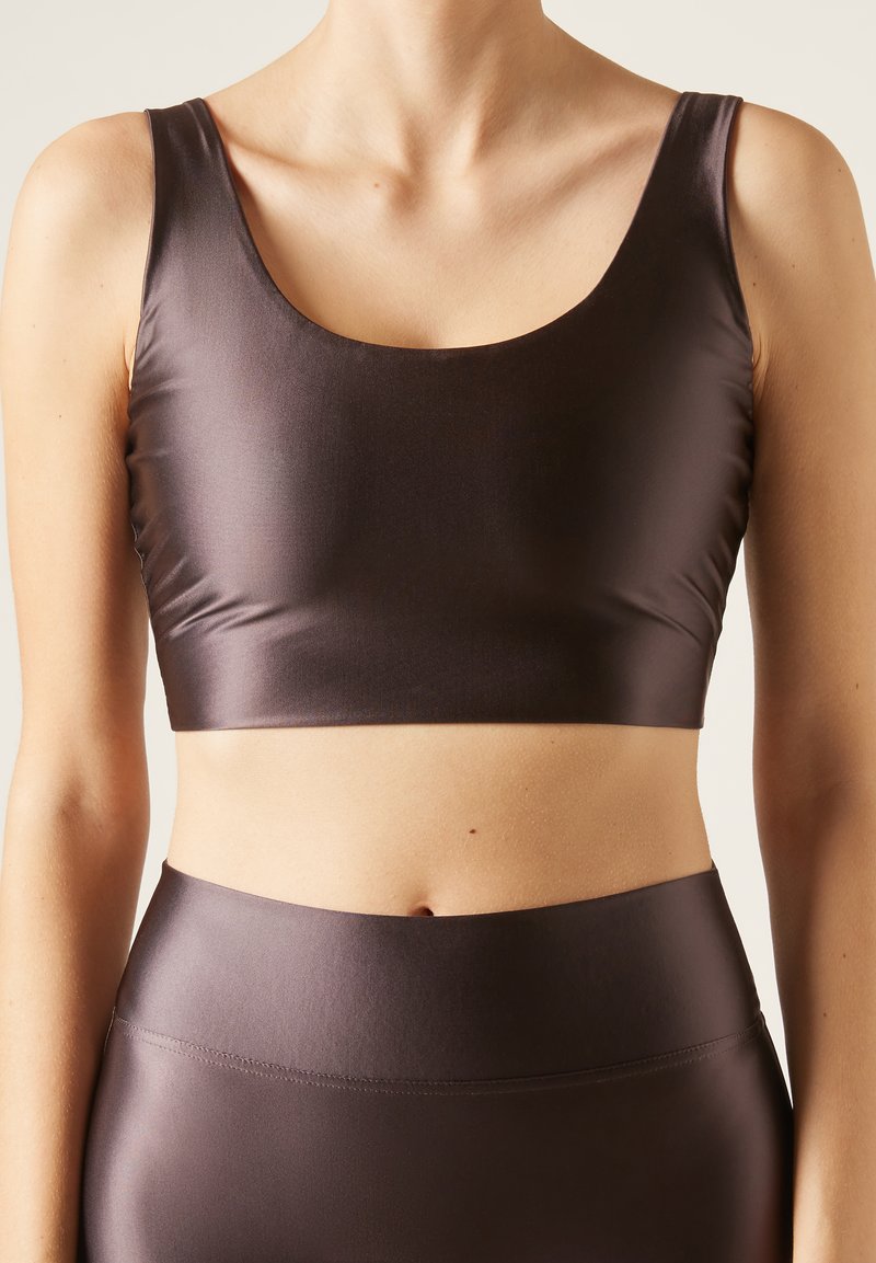 Calzedonia SUPER SHINE - Bluse - marrone