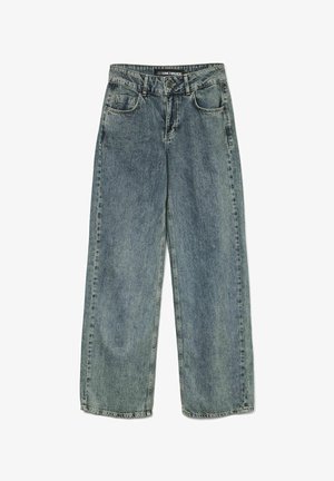 SOMETHINGNEW, Straight fit SNRANCY Mid waist Wide Leg - Jean droit - blue denim