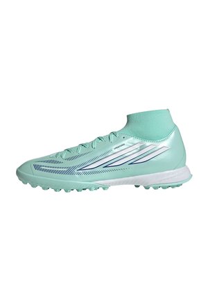 F50 SPARKFUSION LEAGUE TF - Футболни обувки за изкуствена трева - clear mint/ftwr white/solar purple