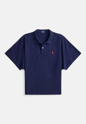 DOLMAN-SLEEVE MESH POLO SHIRT - Polokošeľa - newport navy