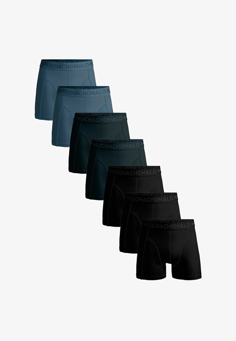 MUCHACHOMALO 7-PACK  - Úzke boxerky - black blue