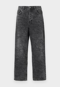 MAXX STENCIL STITCH - Relaxed fit jeans - black