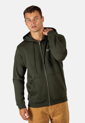 HOODYS STAPLE LOGO  - Sudadera con cremallera - forest green